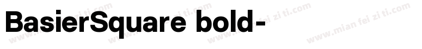 BasierSquare bold字体转换
